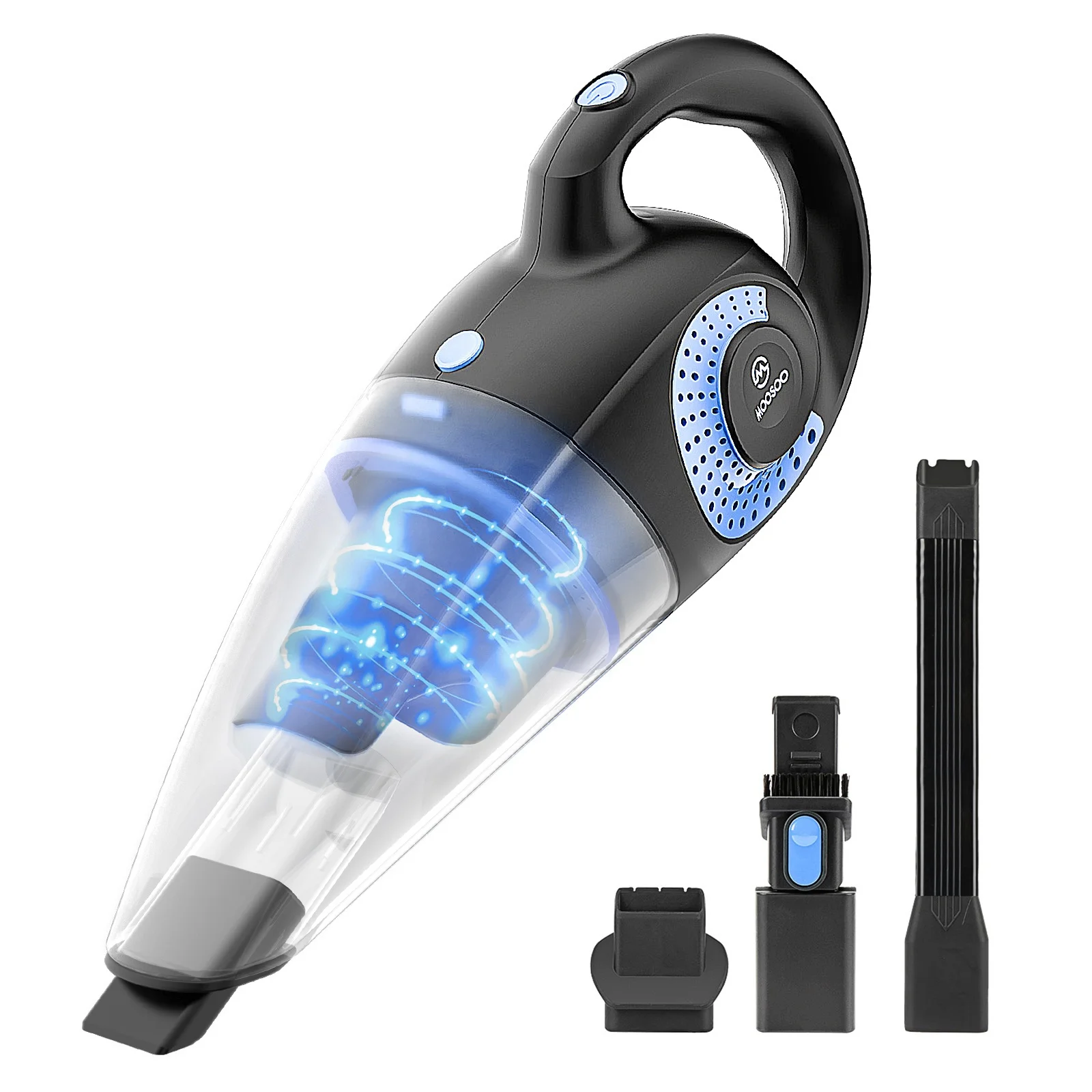 MOOSOO M4 Wet and Dry Rechargeable Handheld Vacuum Cleaner Mini Powerful Handheld Compact Vacuum Cleaner 2In1 Portable Car Vac