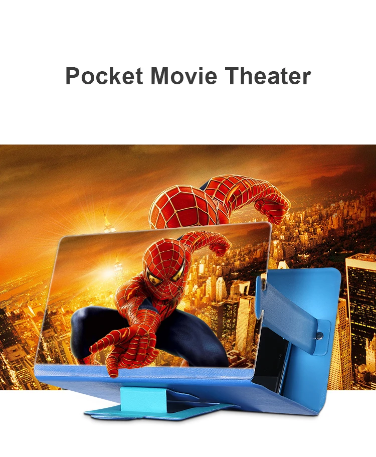 New Foldable Magnifying Movie Video HD Enlarged Phone Screen magnifier 3D Mobile Phone Screen Amplifier
