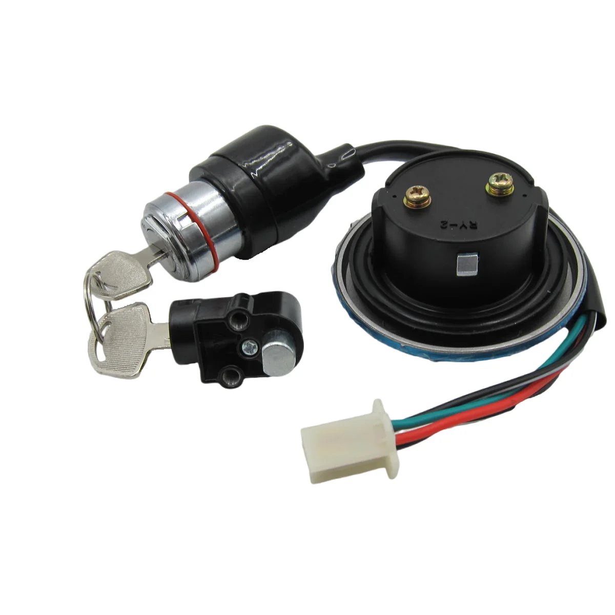 Tank Ignition Key Motorcycle Ignition Switch Kit Fuel Gas Cap Tank Cover Lock Key for ...