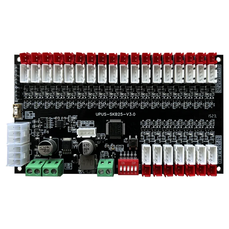 Upus Rs485 Communication Protocol Electromagnetic Lock 25CH Controller Smart Locker Lock Control Board Vending Machine Board