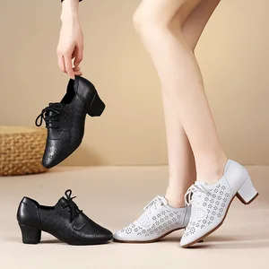 Ladies Modern Dance Shoes Outdoor Rubber-Soled Square Dance Social Dance Shoes Adult Stage Performance Shoes