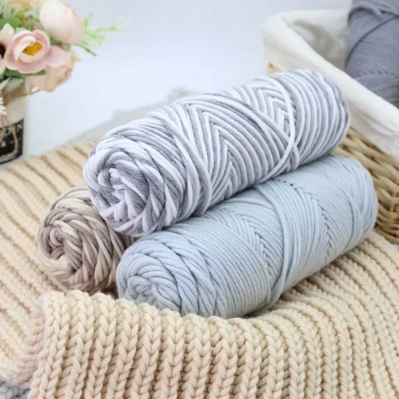 8ply Milk Cotton Yarn 100g/400g/600g Soft Feeling Free Shipping100g