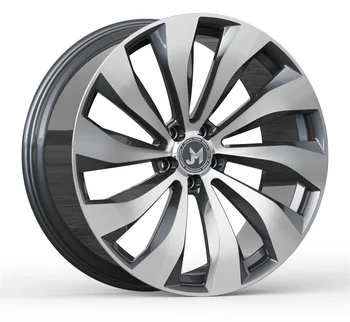 For Bentley 20 inch gloss black & machined face 5x112 monoblock forged wheels