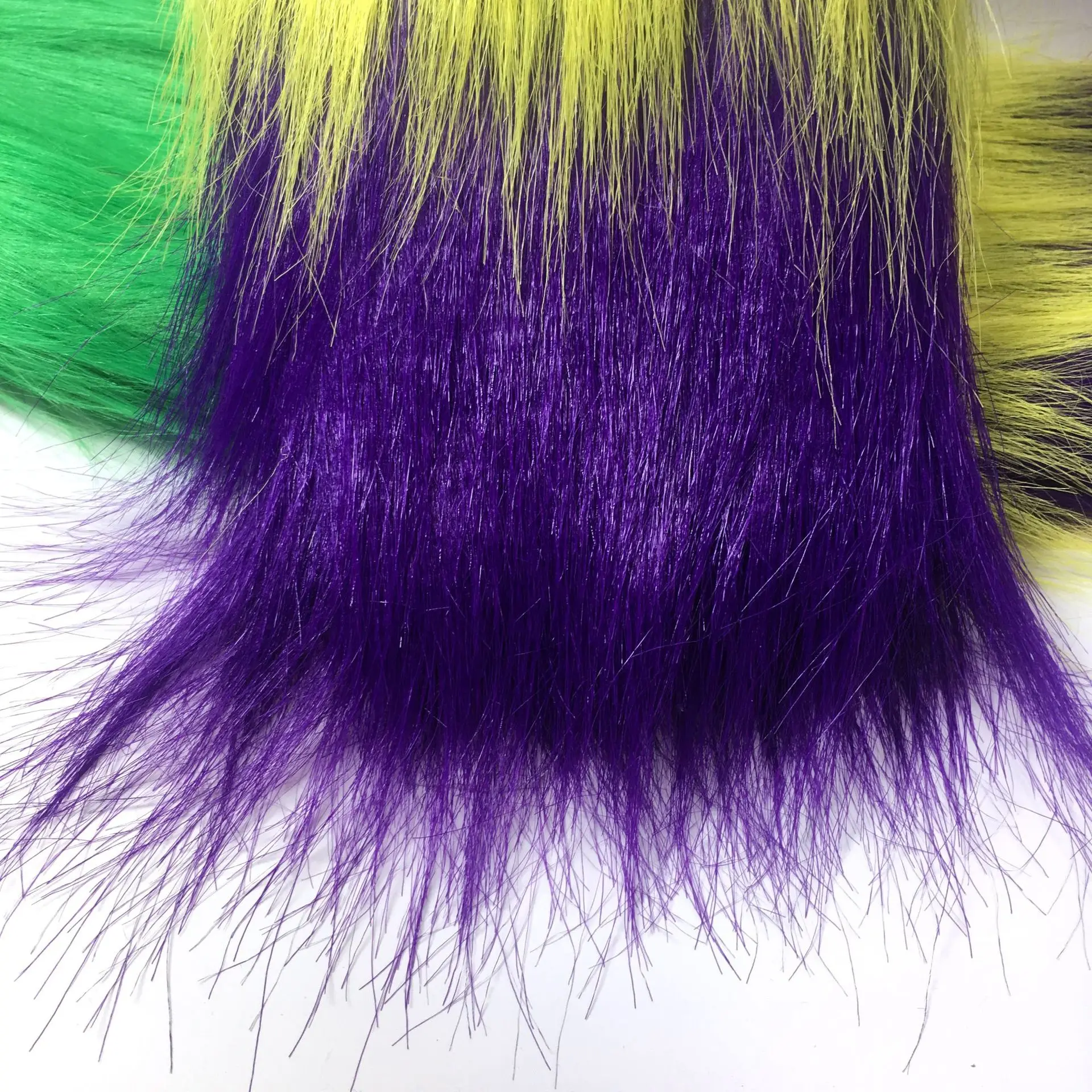 mardi gras furry leg covers