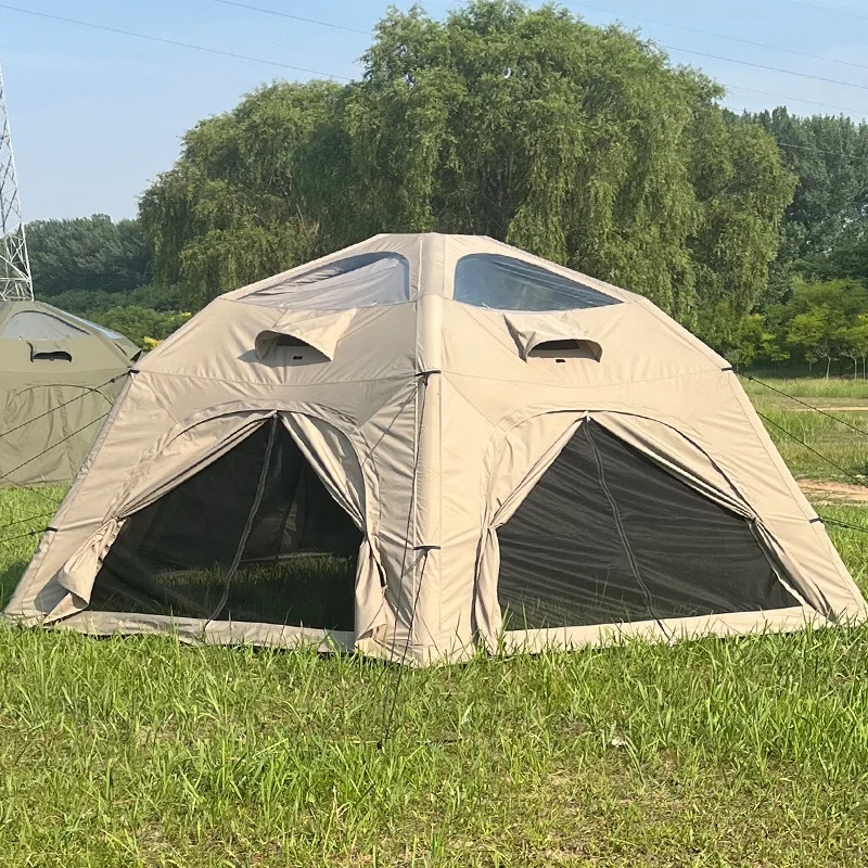 Kugelfrmiges Aufblasbares Zelt Camping Sternenhimmel Sechseckiges  Hemisphren-Zelt aus Baumwoll- und Oxford-Gewebe Schnell Aufbaubares  Kugelfrmiges ...
