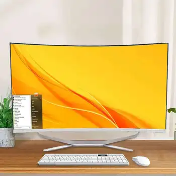 Hot Selling Gaming Desktop Computer 24 27 32 Inch in All-in-one PC Curved Screen All in One Pc I7 I5 I3 AIO for Office Home