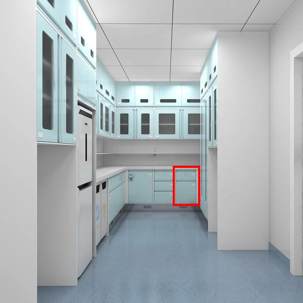 Modern Stainless Steel Hospital Cabinet Practical Wardrobe for Medical Locker & Dental Clinics for Supermarket & Gym Storage 4