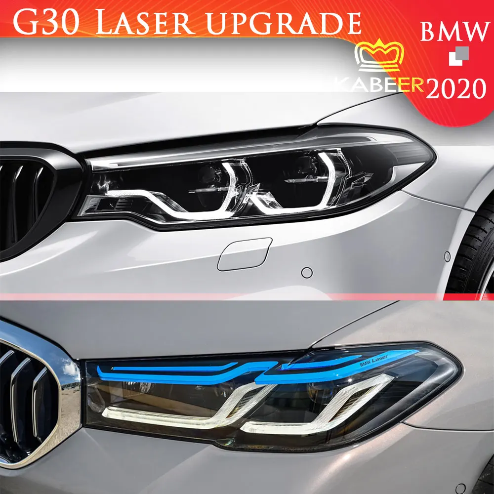 BMW 5'G30 2016-2021用G30レーザーヘッドライトG38F90キセノン隠しLED