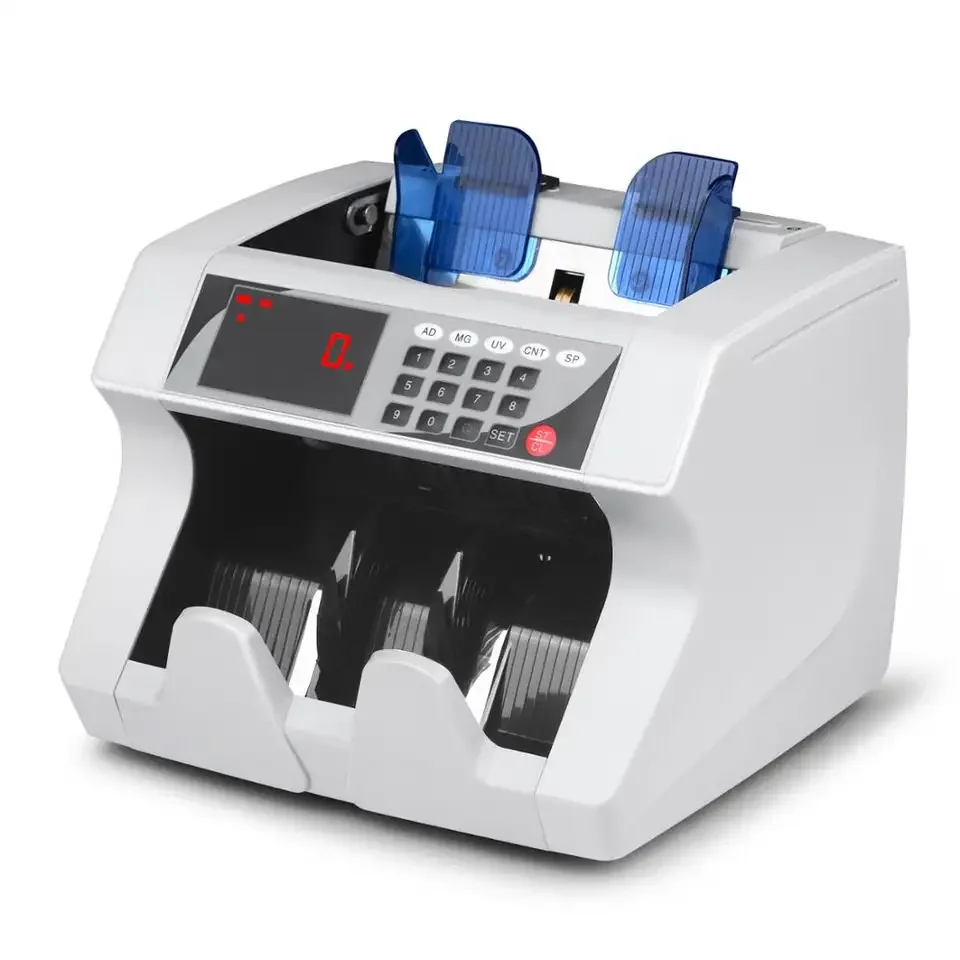 UNION 1504 Multi-Currencies Bill Counter Money Counting Machine USD/EUR/IQD Counterfeit Detector