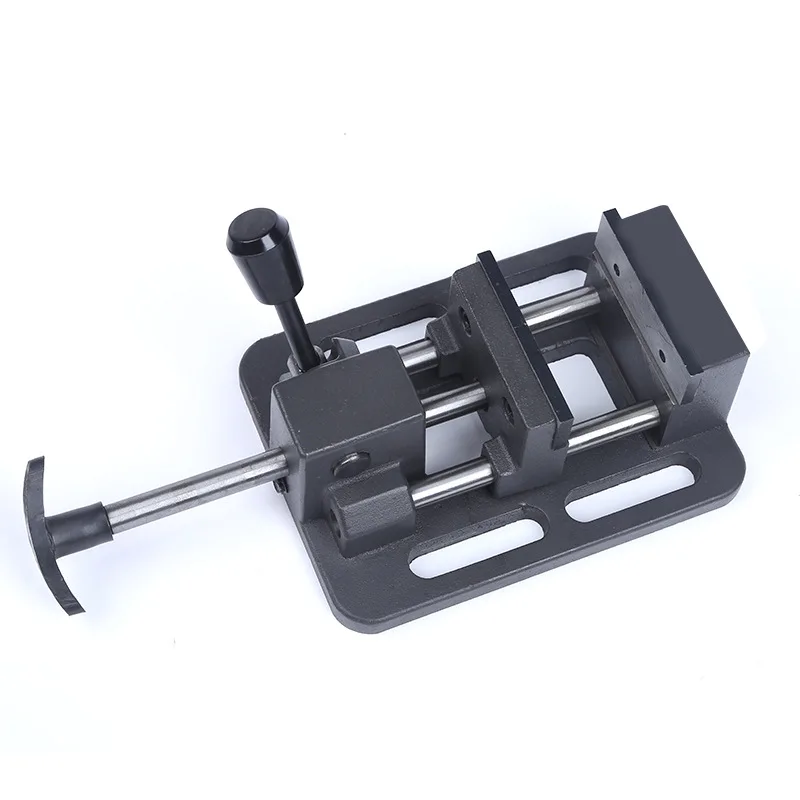 TEBAK Woodworking Bench Vise Q19K100 4inch Heavy-duty Fast Drilling Machine Flat-nose Pliers Precision Bench Drill with Clamp