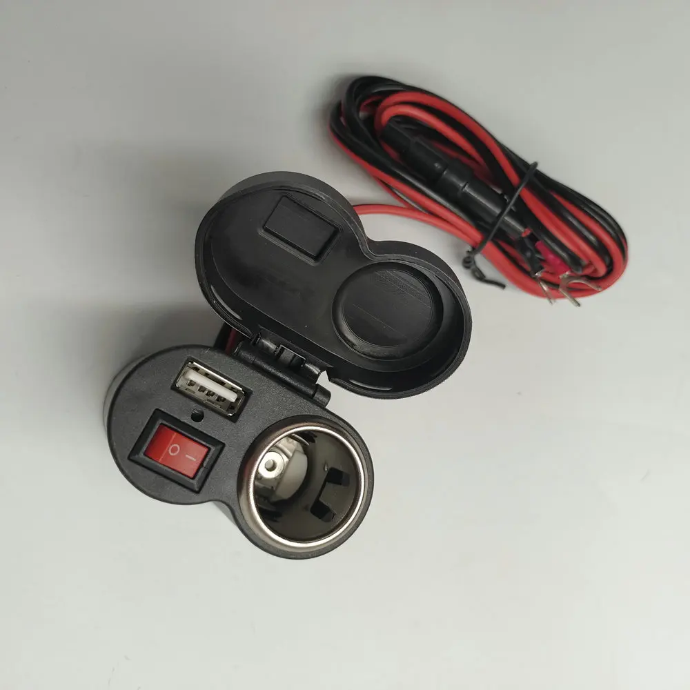 bicycle cigarette lighter Motorcycle Electric Mobile Phone Charging Mounting bracket sold separately SW-Motech Cigarette Lighter Outlet with