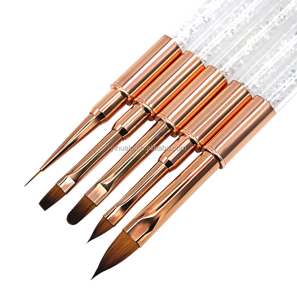 Dual-Ended Nagelpinsel Aus Kolinsky Zobel – 16,5 Cm, Für Acryl, French Manicure & Nail Art