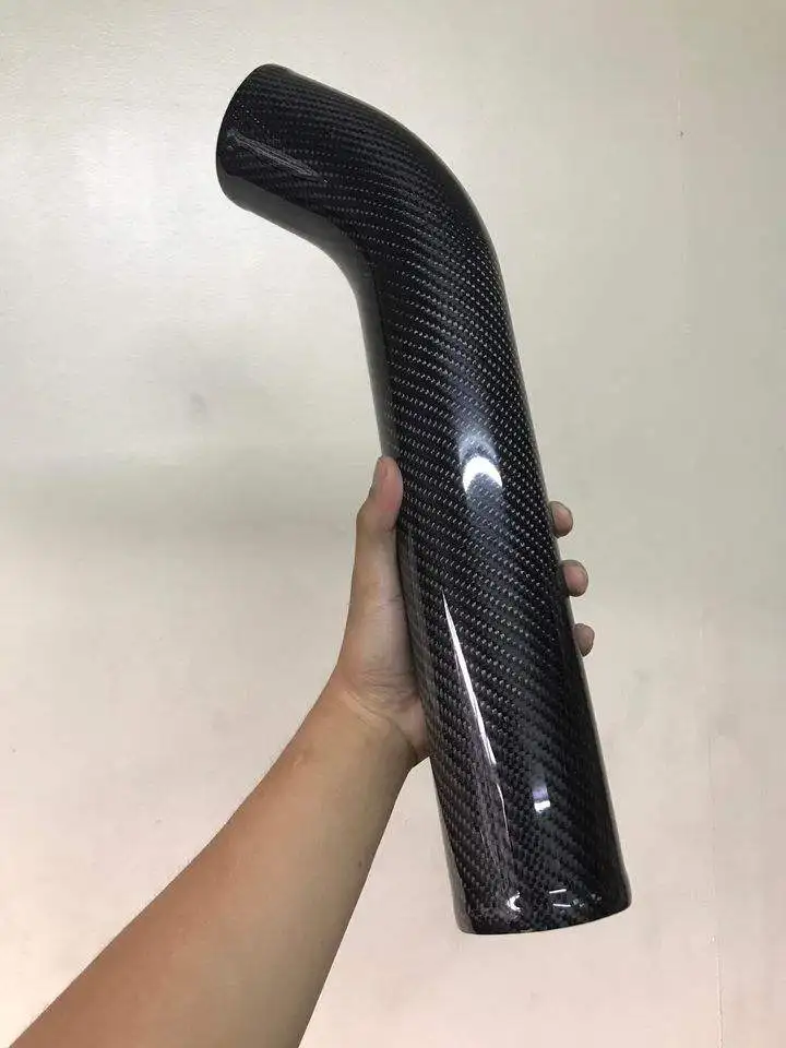 Delivery Fast High Quality Radiator Expansion Tank Water Coolant Hose Pipe Carbon Fiber Intake Elbow 45 90 Degree Universal