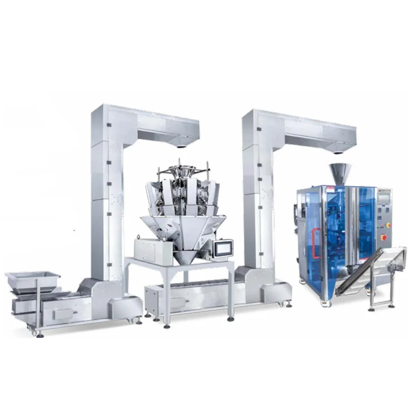 Combined Weighting Full Automatic Food Packaging Machine with Gluing ...