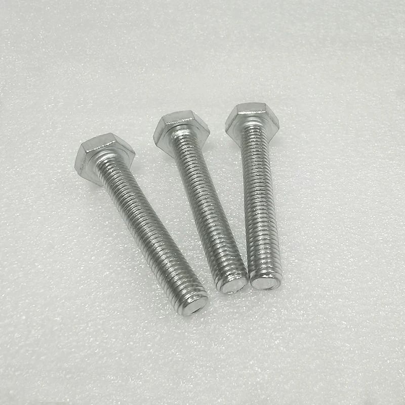 Chinese Manufacturer Wholesale Fastener M8 Hex Head Bolt Screw Din933 Metric 304 Stainless Steel Hex Bolt