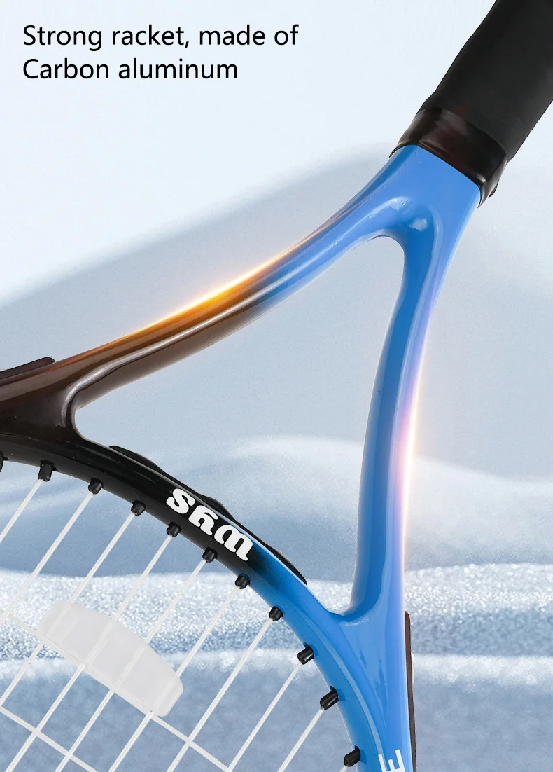 Hot Sale Pop Tennis Racket Carbon Raquette De Tennis Racquet for Adult Training Outdoor Indoor Paddle Tennis Racket factory