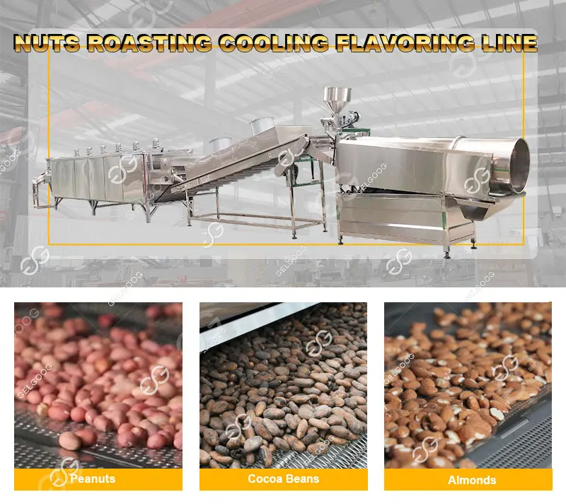 Factory Price Peanut Cocoa Bean Cashew Nut Roasting Machine Chestnut ...