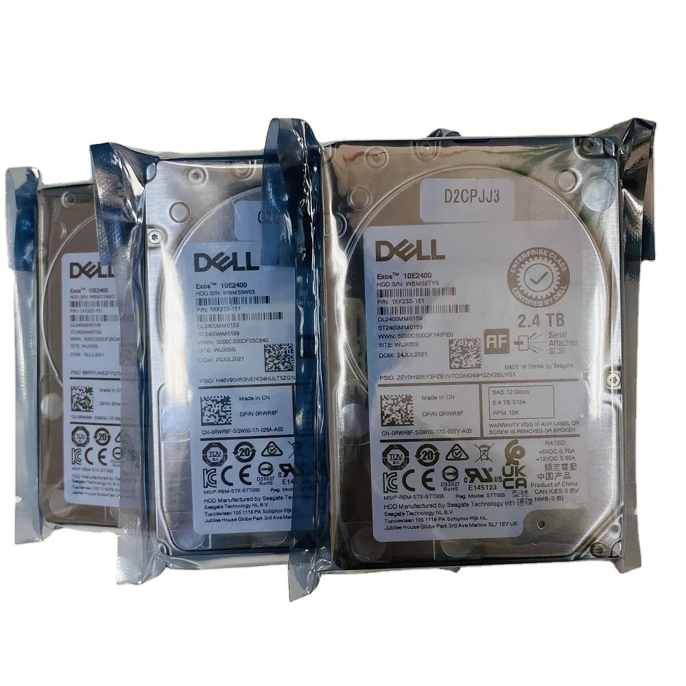 Dell 2,4 ТБ SAS 12Gps HDD 10KRPM для сервера