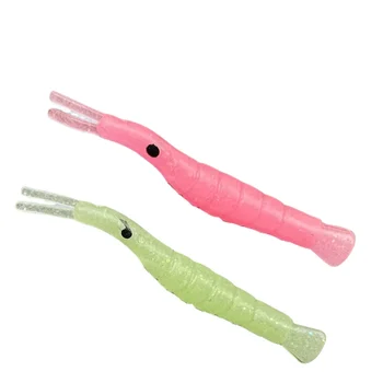 Yiteng Bionic Small Grass Shrimp Lure Luminous Silicone Artificial Soft Bait Hooks for Bass Fishing Bottom Fishing Techniques – Soft Lure – view 4