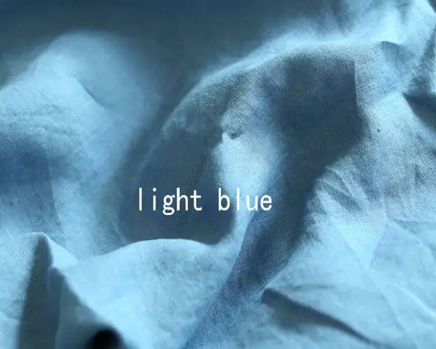 Окрашенная промытая натуральная 55% льняная 45% хлопчатобумажная ткань для постельного