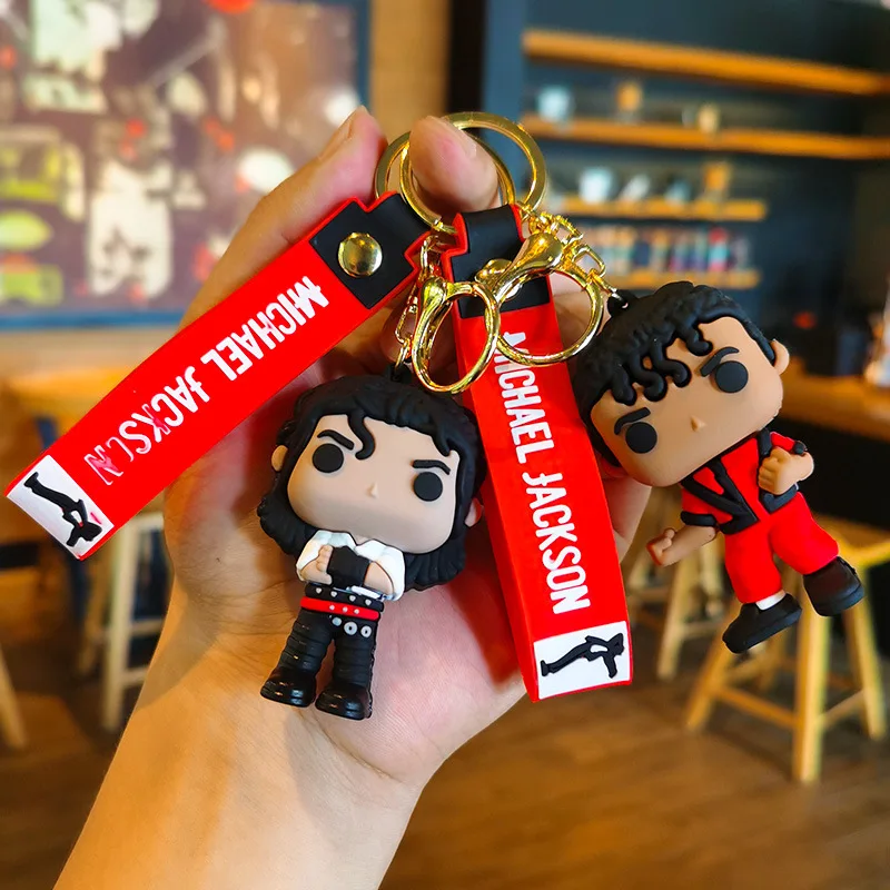 Anime Keychain Michael Jackson Doll Pendant Keychain-Cute Style