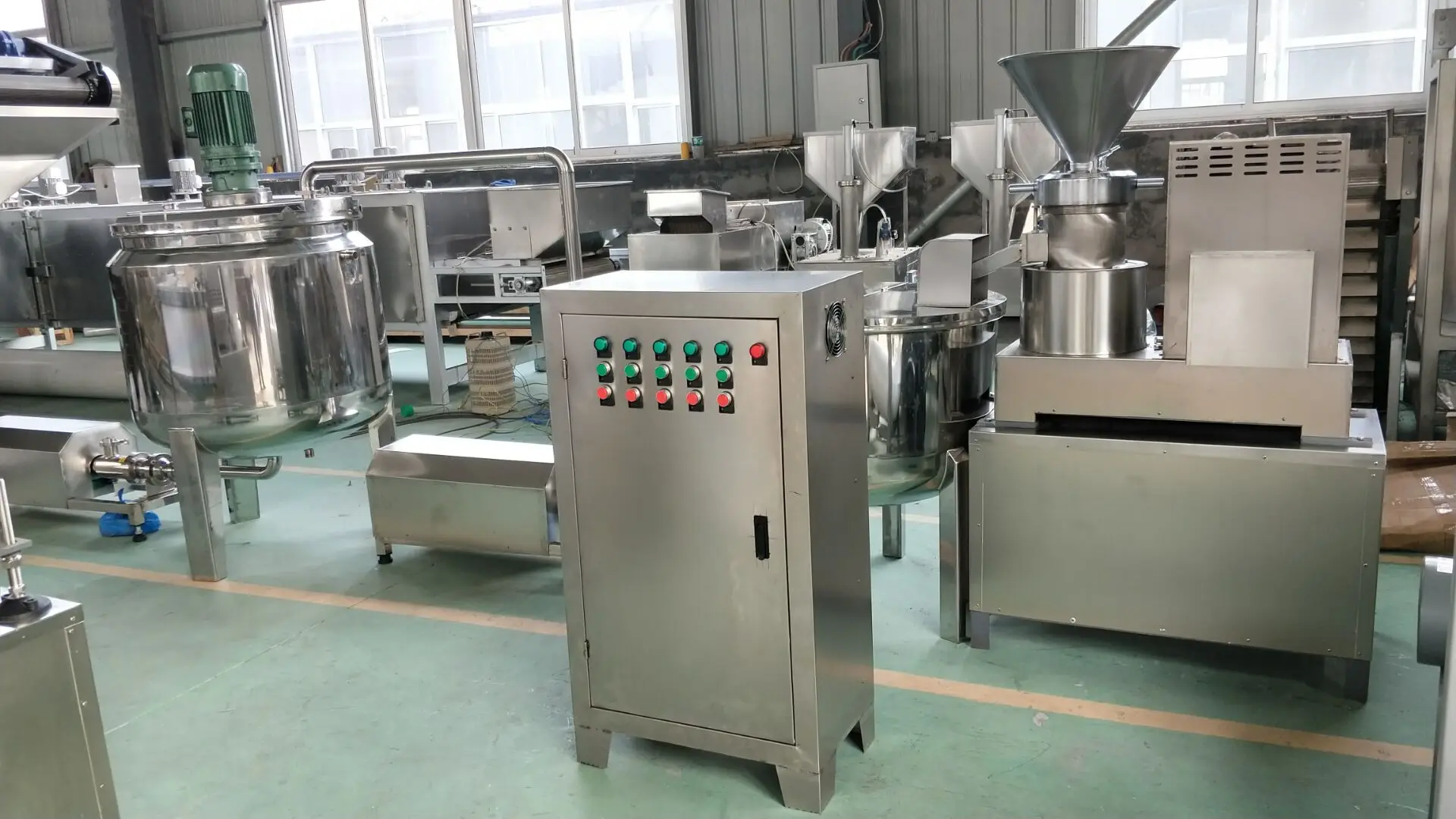 Peanut Butter Processing Line Automatic Peanut Butter Production Line Butter Making Line