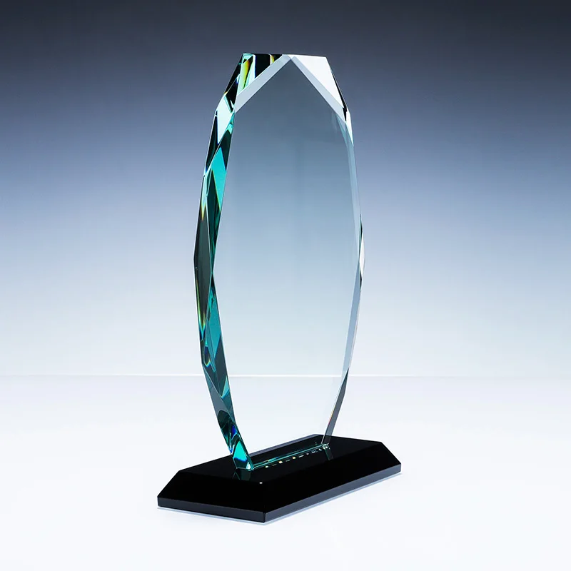 Commercial decoration custom blank crystal trophy Glass trophy details