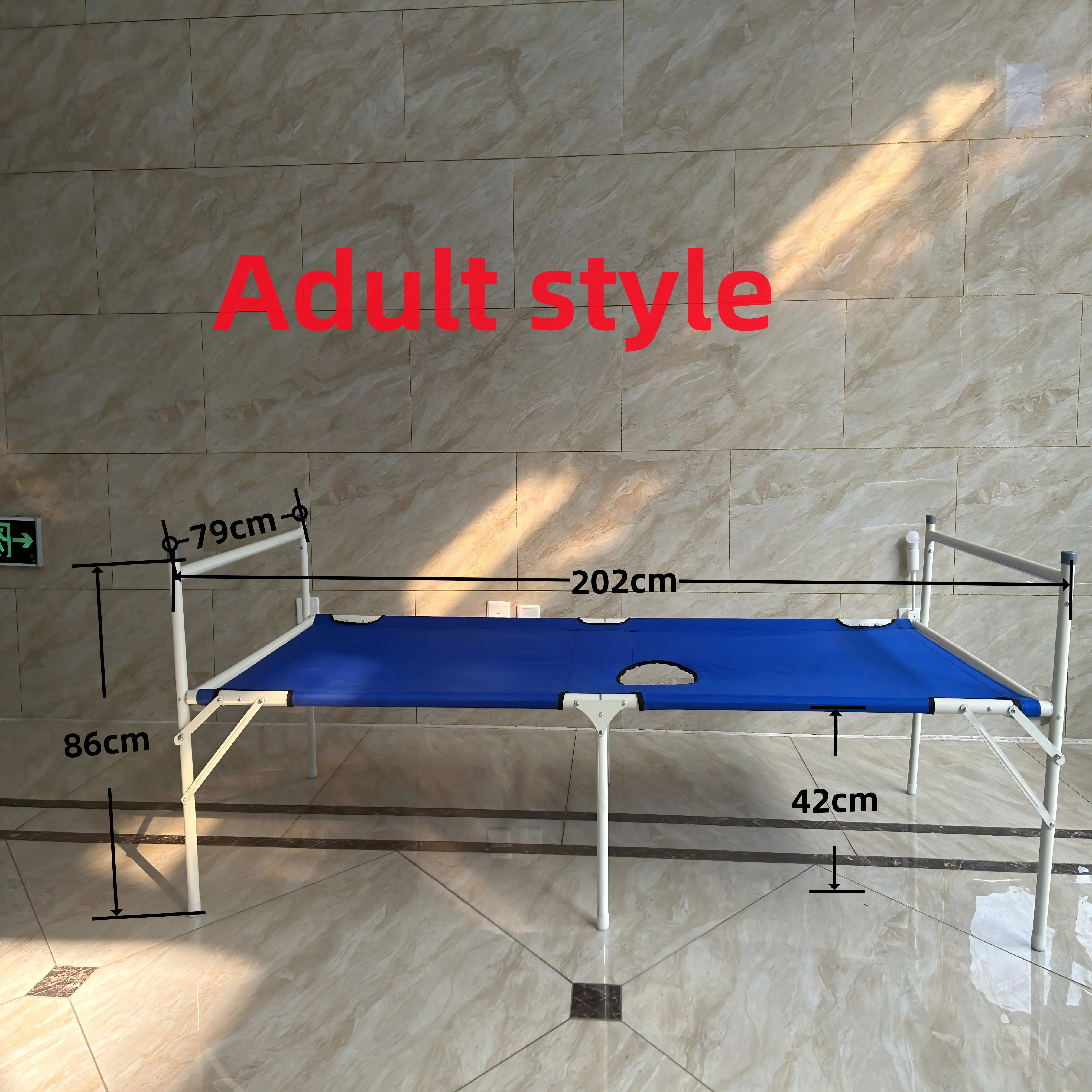 Factory Direct Double Waterproof Oxford Cloth Folding Medical Bed Adult Treatment Bed Cholera Pestis Military Hospital Bed