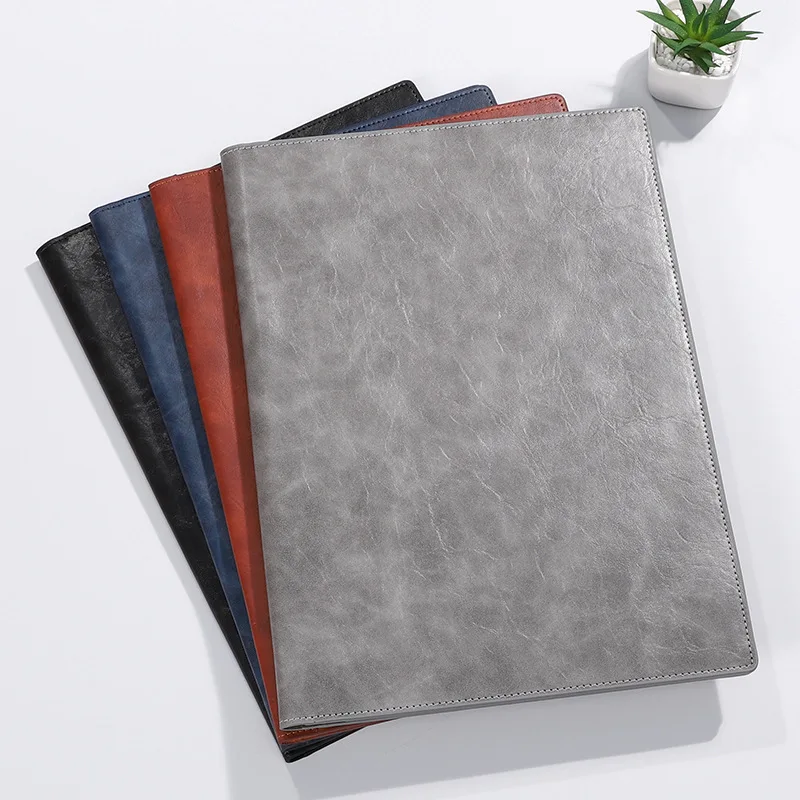 Настраиваемый A4 PU кожаная папка магнитная многофункциональная раскладушка для встреч поставщик