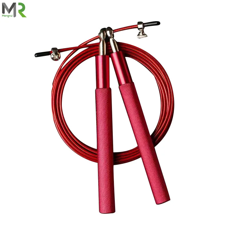 L0089 OEM/ODM Adjustable Steel Wire Aluminum Alloy Durable 3m Rope Speed Jump Rope for Home & Gym Fitness