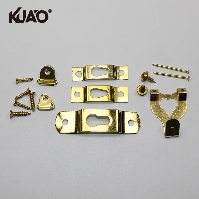 Picture Frame Hanging Hardware Kit Mounting Hooks Screws Clips for Wall Art Decor Installation