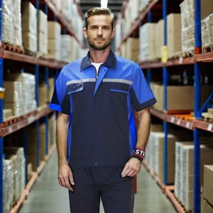 Men's and Women's Summer Breathable Safety Reflective Workwear Direct From Factory-Formal Uniform for Work