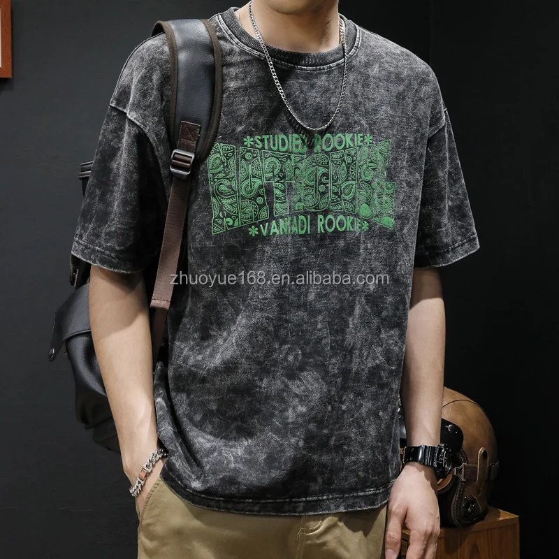 Wholesale High Quality Brand Custom Printing Graphic Drop Shoulder Oversized t Shirt Men's T-shirts
