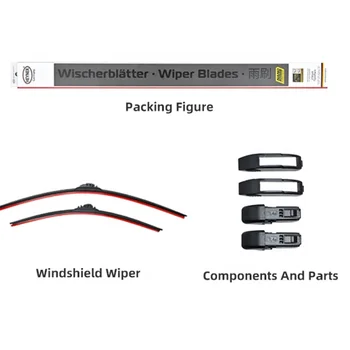 LURSK for Tesla Model 3 Strip Boneless Wiper Blade Cleaner and Quieter Car Rubber Original good quality