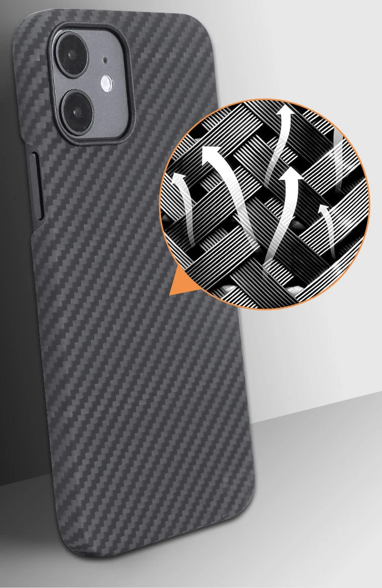 Bulletproof Fabric Carbon Fiber Kevlar Lightweight Phone Case For