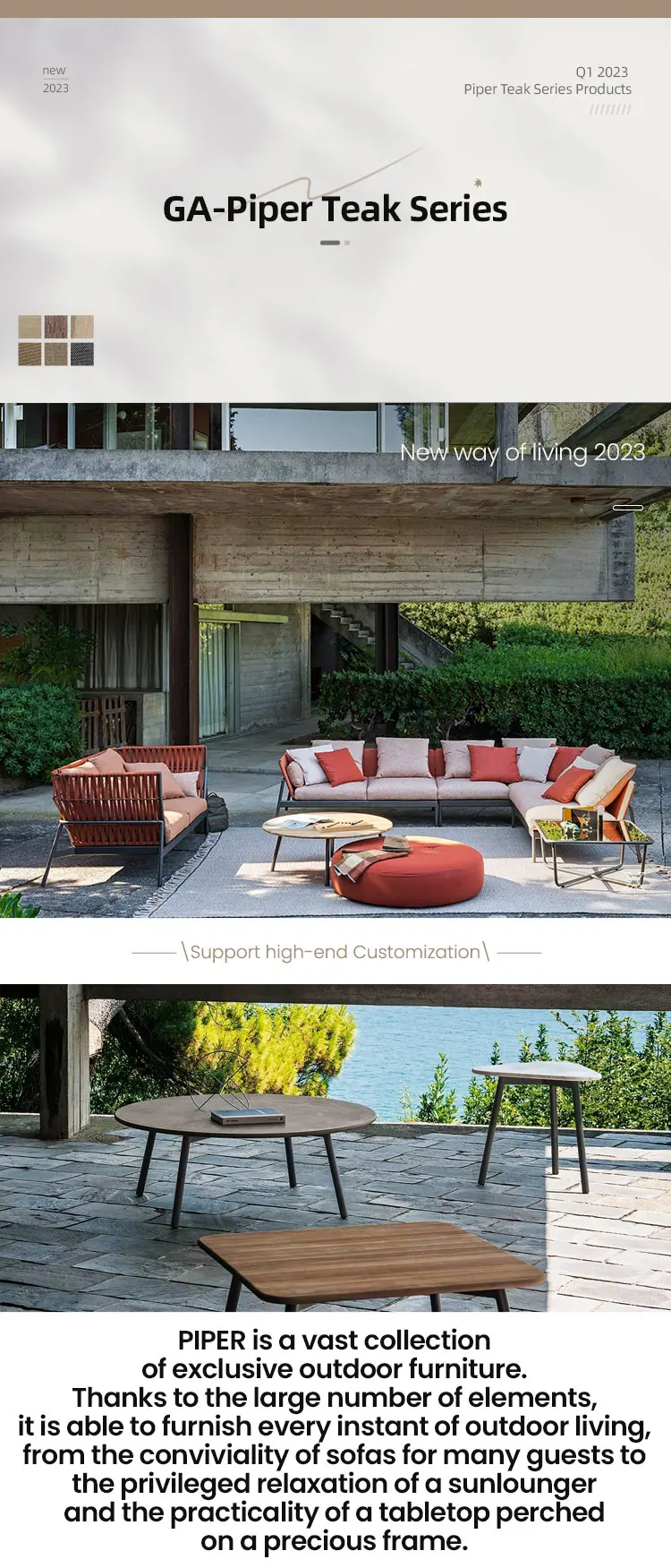 Simple Design Whole Weather Outdoor Side Table Garden Hotel Hpl Table