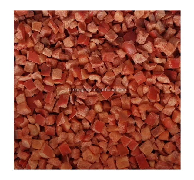 Factory Certified Quality Manufacture IQF Frozen Red Pepper Dices