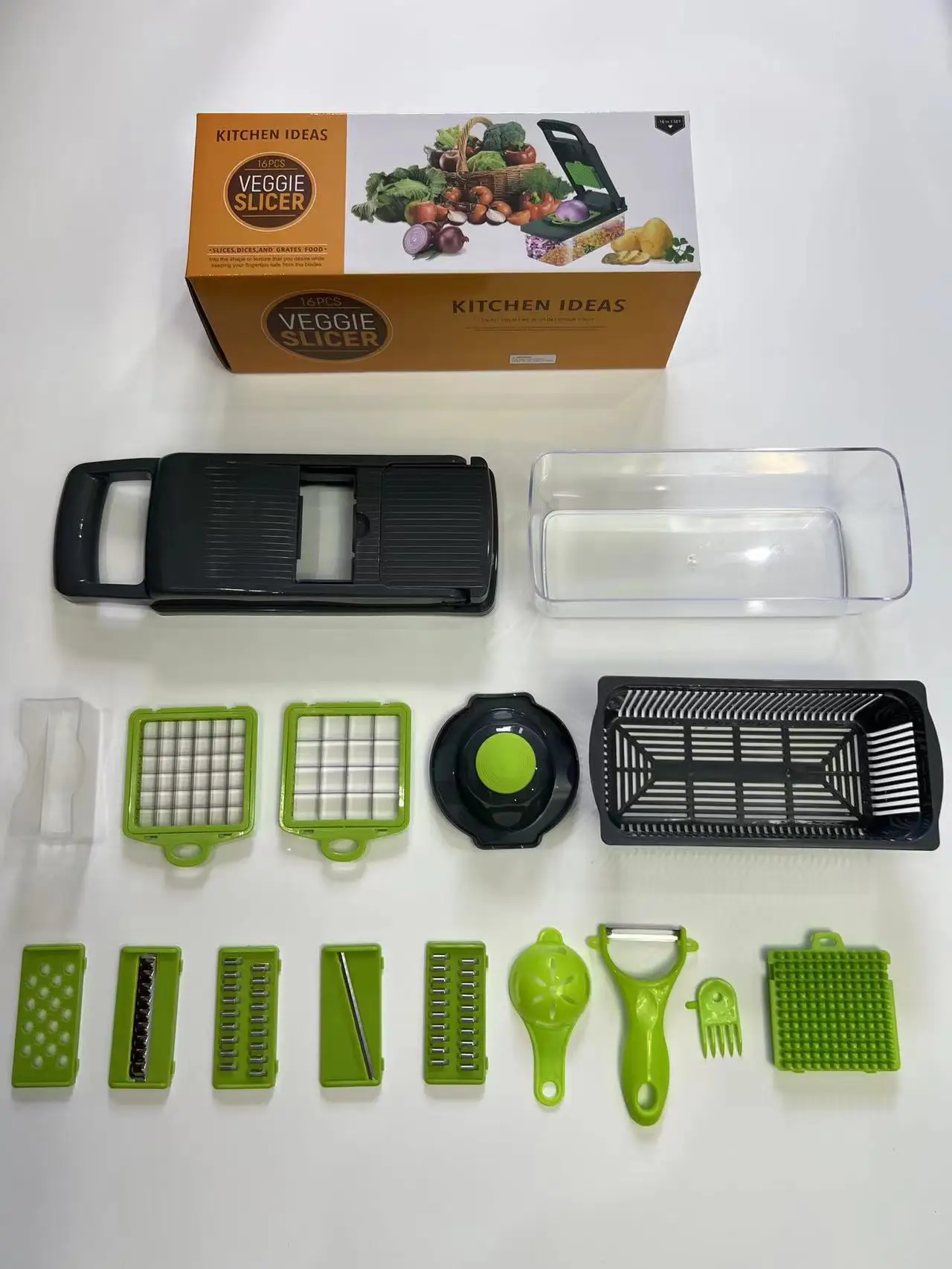 Hot Selling Kitchen Accessories 16 in 1 Manual Mandoline Fruit ...