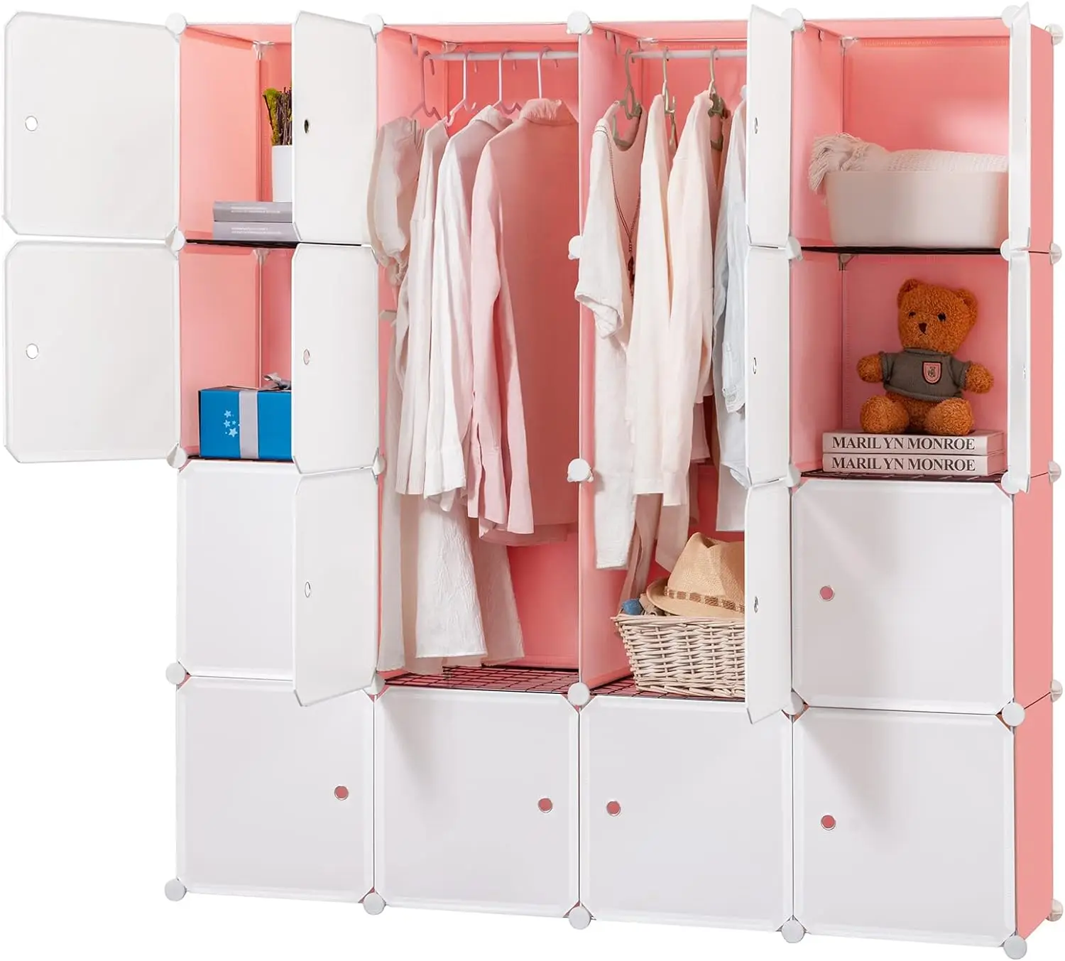 Armoire Dresser with Shelves - Portable Closet Organizer Armoire Dresser with Shelves - Portable Closet Organizer