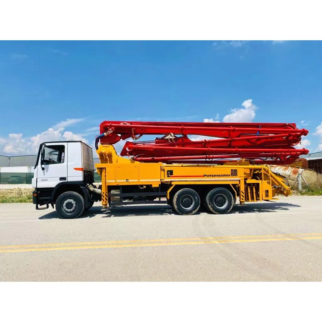 M475 Putzmeister 47m Used Losding Truck Mounted Concrete Mixer And