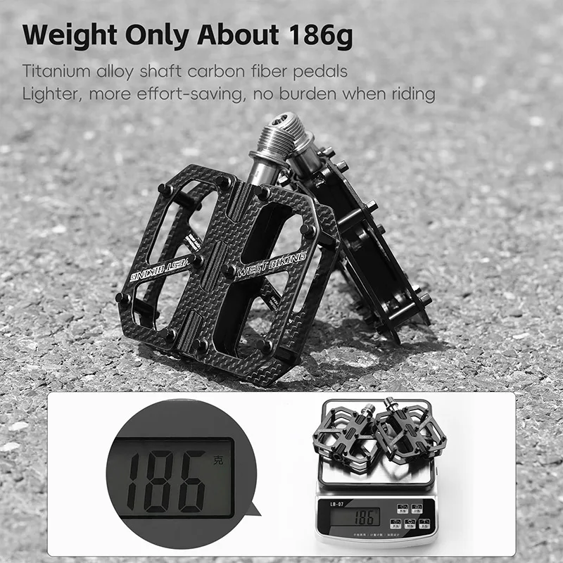 Ultralight Carbon Fiber Anti-slip Bicycle Pedals Cleats Parts Sealed 3  Bearing Mountain Road Bike Pedals Accessories| Alibaba.com