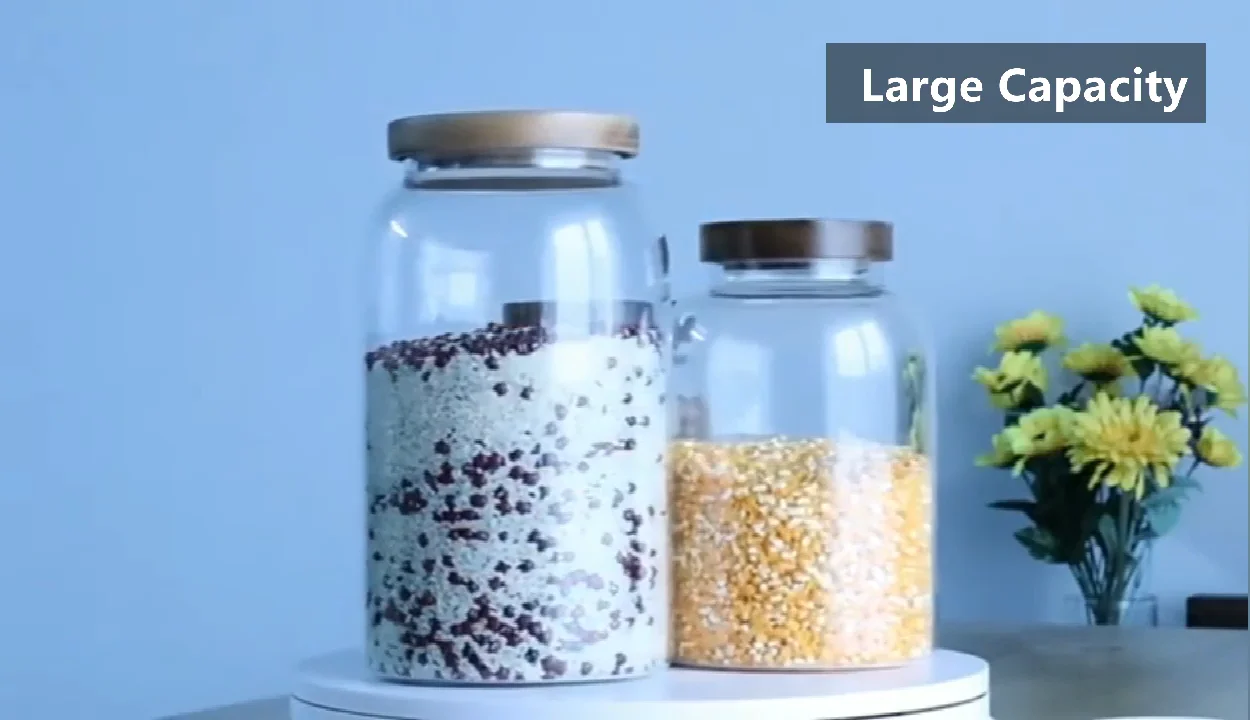 Hot Sale Big Glass Jar Supplier Food Storage Containers Kitchen