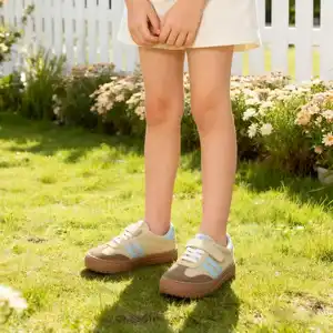 Babyhappy Factory Custom Minimalist Kids Barefoot Sneakers  Leather Wide Toe Kids Running Sport Shoes