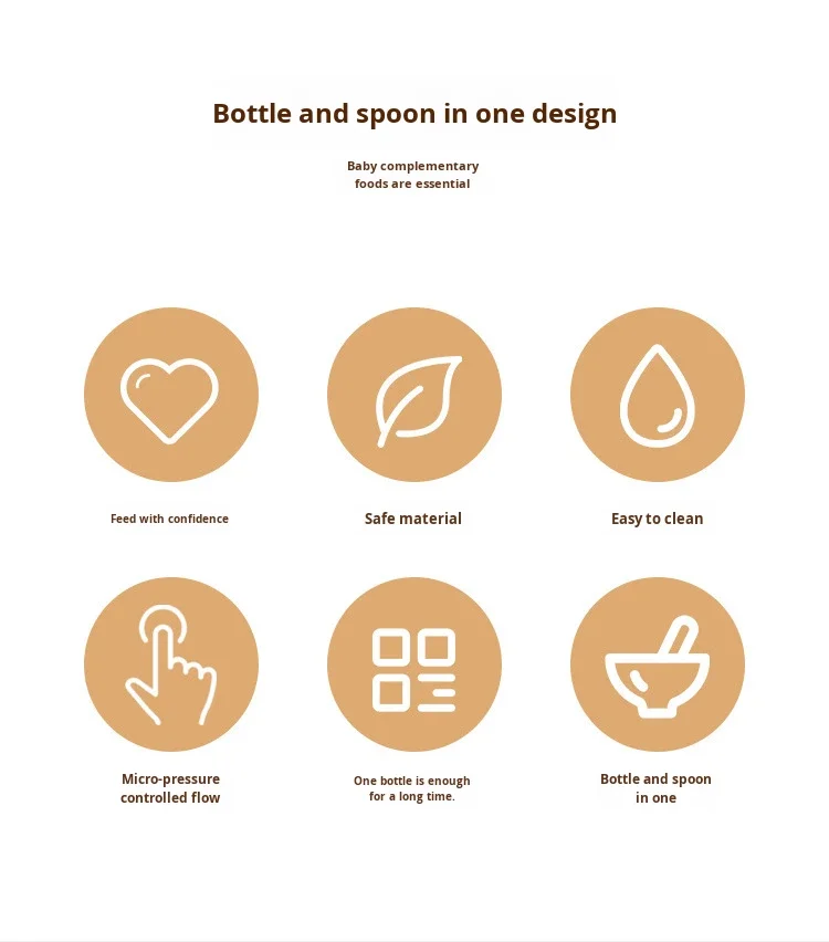 Children's Soft Silicone Rice Cereal Spoon for Baby Bottle Infant Feeding Convenient Squeeze Design for Comfortable Infant Food details