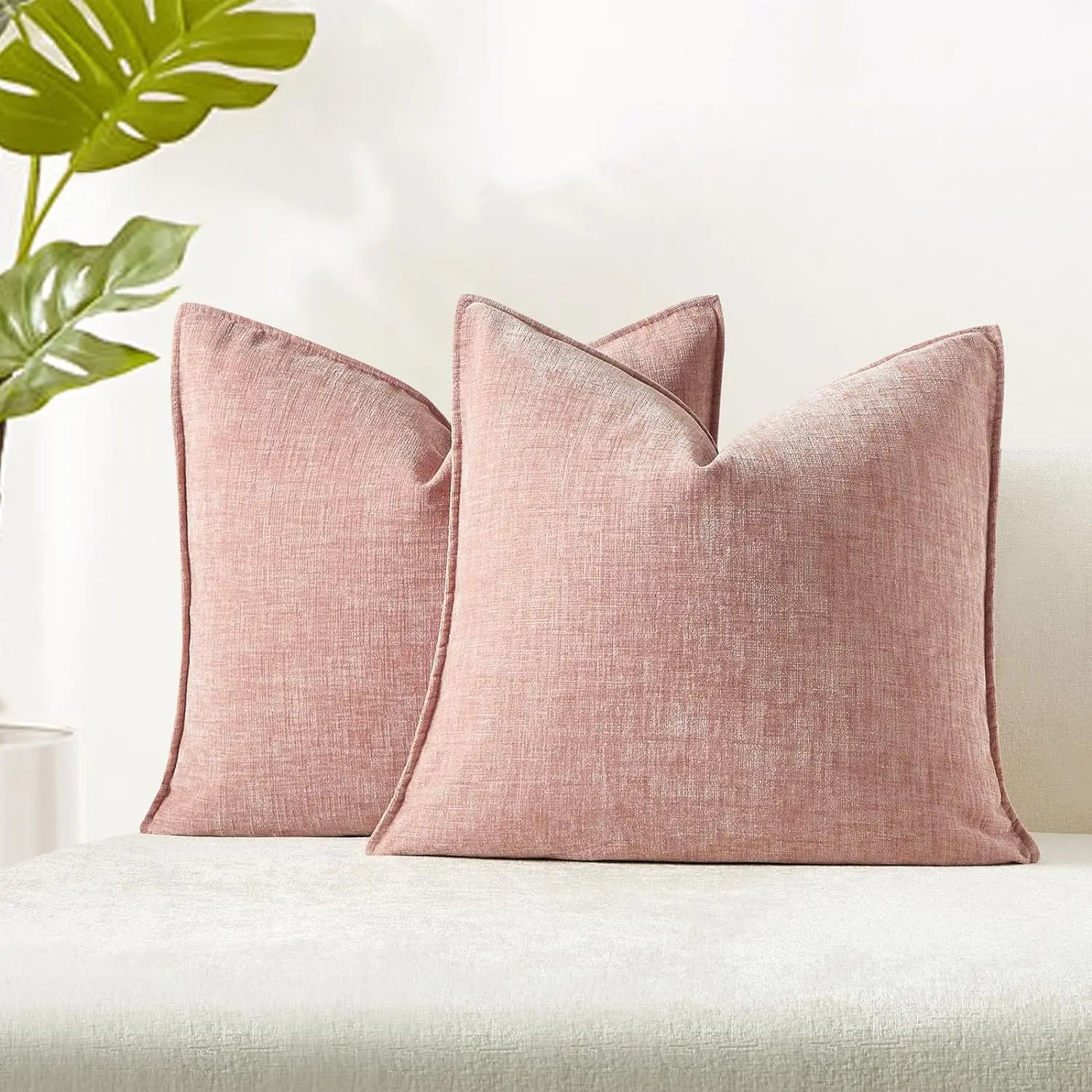 Factory Wholesale High Quality Square Chenille Pillow Cover New Style Home Decorative Plain Color Sofa Cushion details