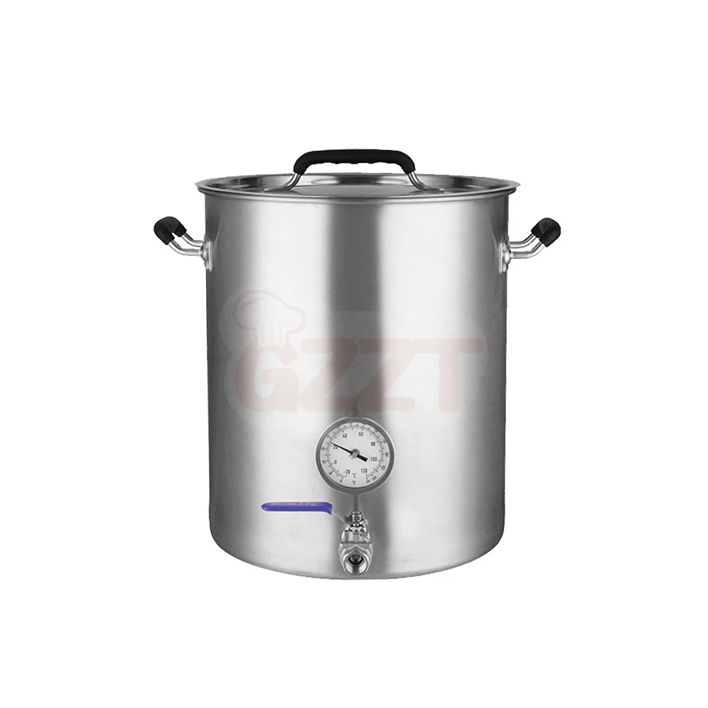 Фабрика OEM 6 галлонов-60 галлонов нержавеющая сталь 304 Мини домашняя микро-пивоварня ведро чайник горшок Домашнее пивоваренное оборудование