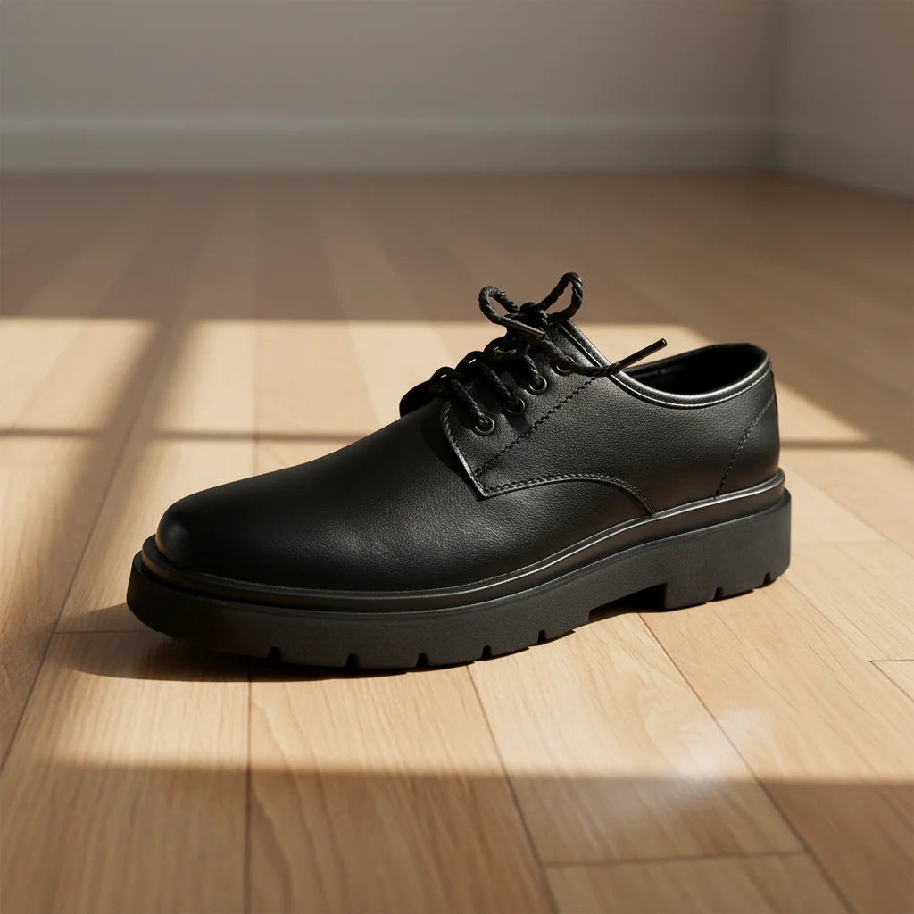 HY,Formal Occasions British Minimalist Style Black Dress Shoes Conference Event Durable Rubber Outsole Office Shoes HSA002