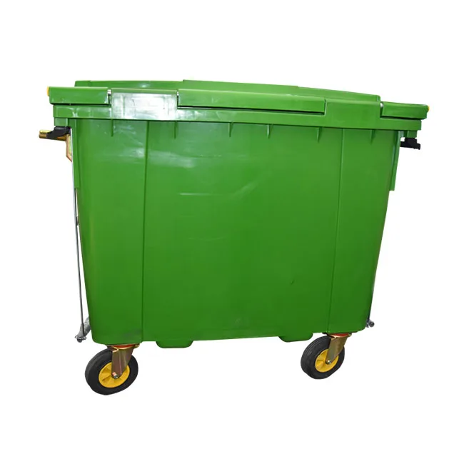 Колесного ящики и аксессуары 660 л пластиковая мусорная корзина 660L мобильный Чана для мусора мусорный ящик