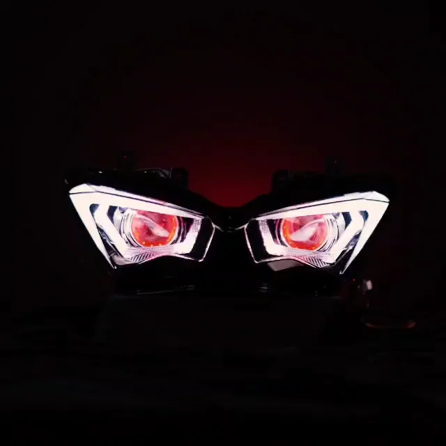 Modified Head Lamp for Kawasaki ZX25R, ZX4RR, ZX6R | Durable ABS