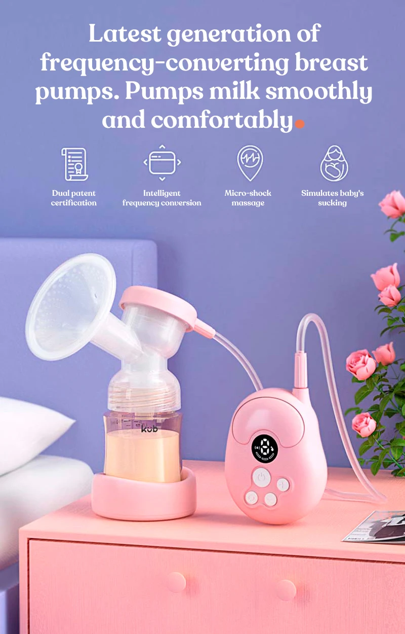 Kub Hot Sale 150ml Electric Breast Pump Portable Electric Double Breast